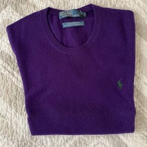 Purple Ralph Lauren Polo Crew Neck Sweater Medium